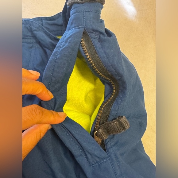 GAP Fleece-Lined Snow Pants Men’s Medium (32–34)Blue/Neon Yellow Vintage Outdoor - Picture 4 of 7